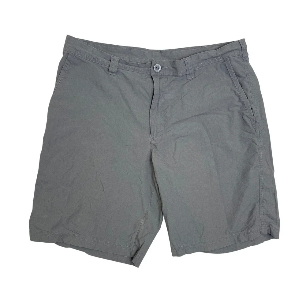 Columbia‎ Washed Out Gray Hiking Shorts Size 36 Cotton Outdoor Casual 10 Inseam